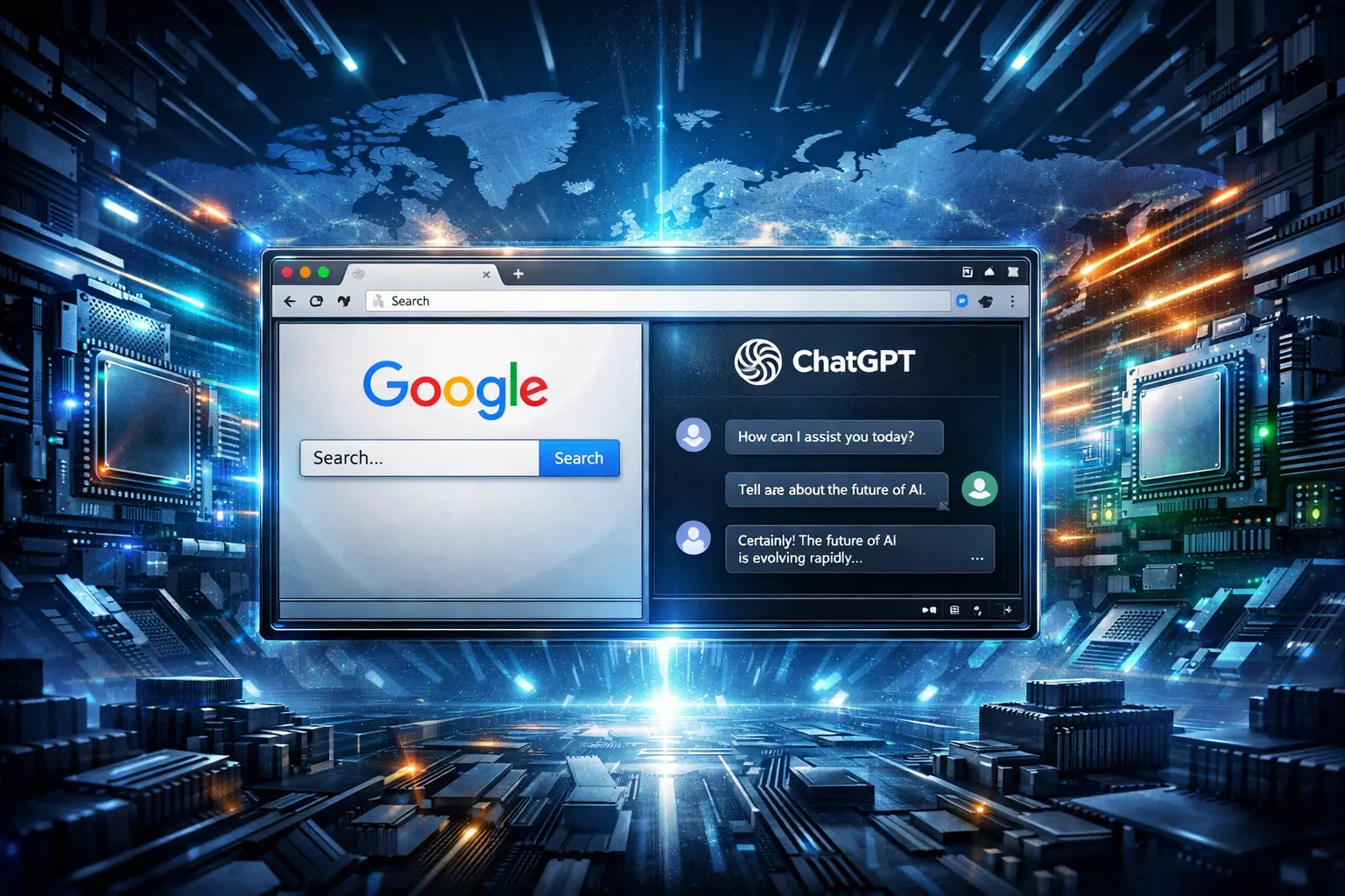 ChatGPT vira página inicial de 72% dos usuários e ameaça o domínio histórico do Google nas buscas