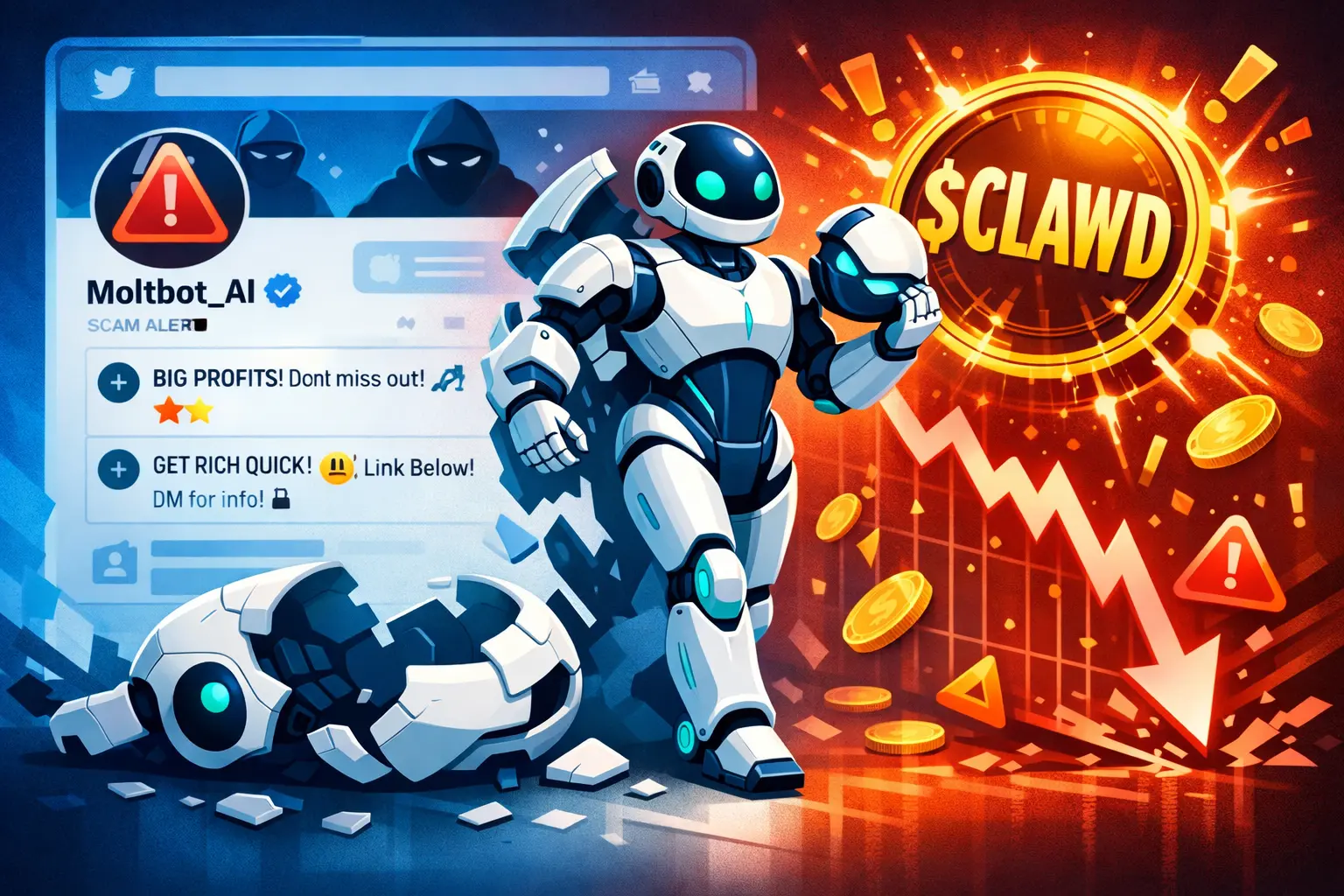 Projeto de IA Clawdbot vira Moltbot e mudança de nome acaba explorada em golpe com criptomoeda falsa