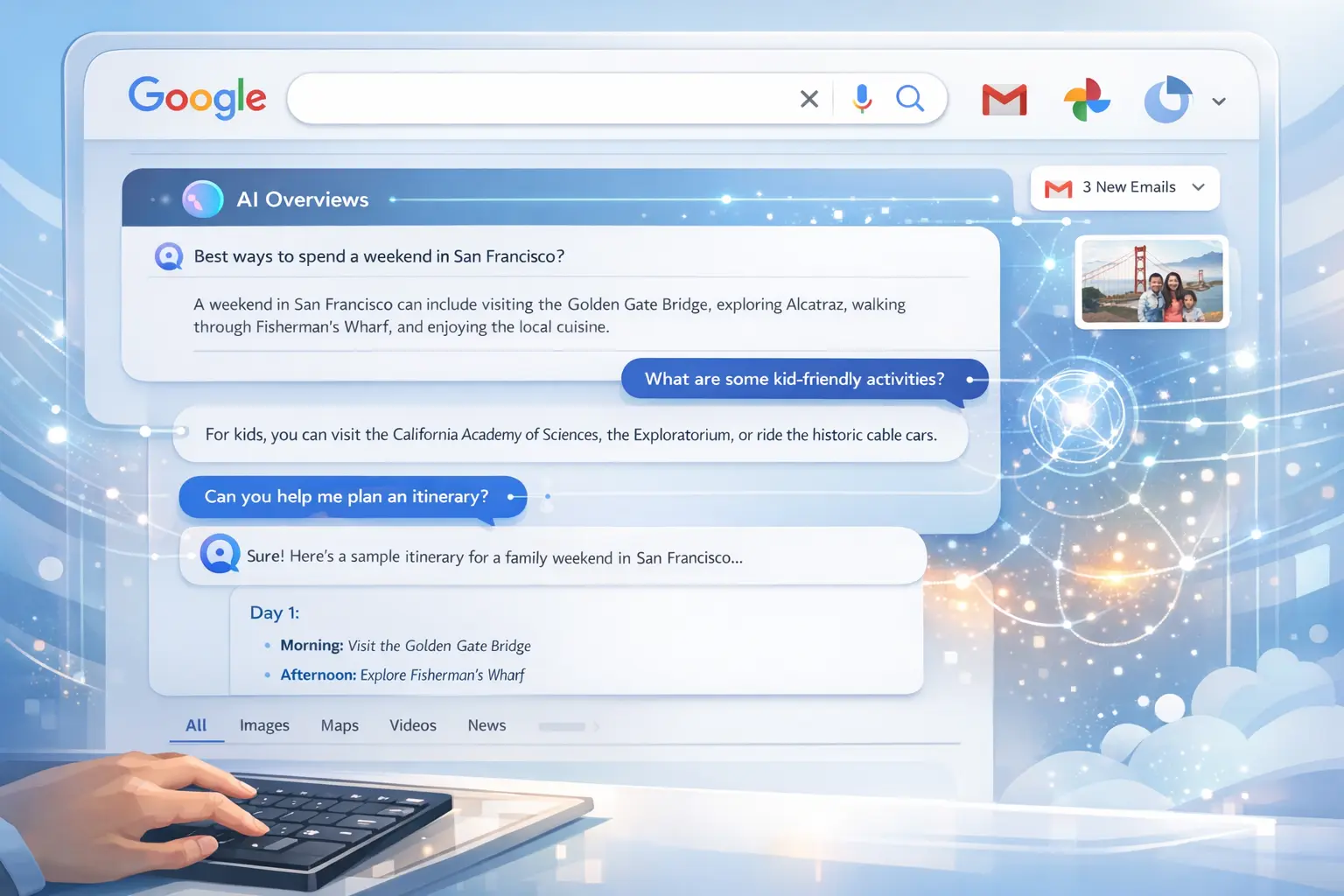 Google transforma a Busca em experiência conversacional com IA e integra Gemini aos resultados