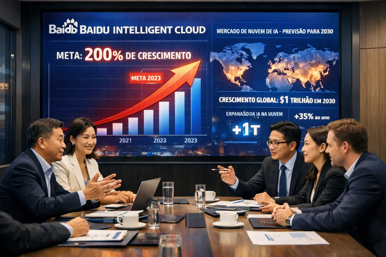 Baidu dobra a aposta em IA e mira crescimento explosivo de 200% na nuvem até 2026