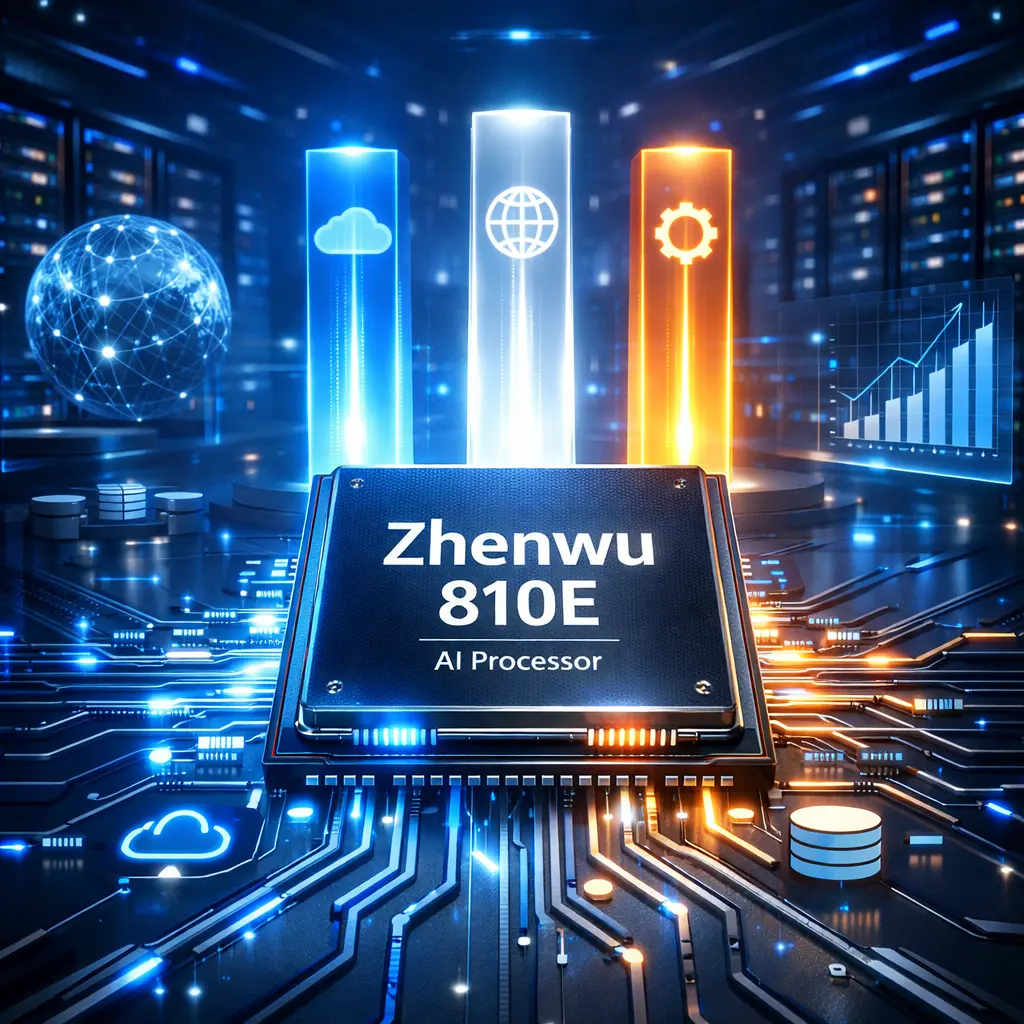 Alibaba lança chip de IA Zhenwu 810E e fortalece estratégia de integração total em inteligência artificial