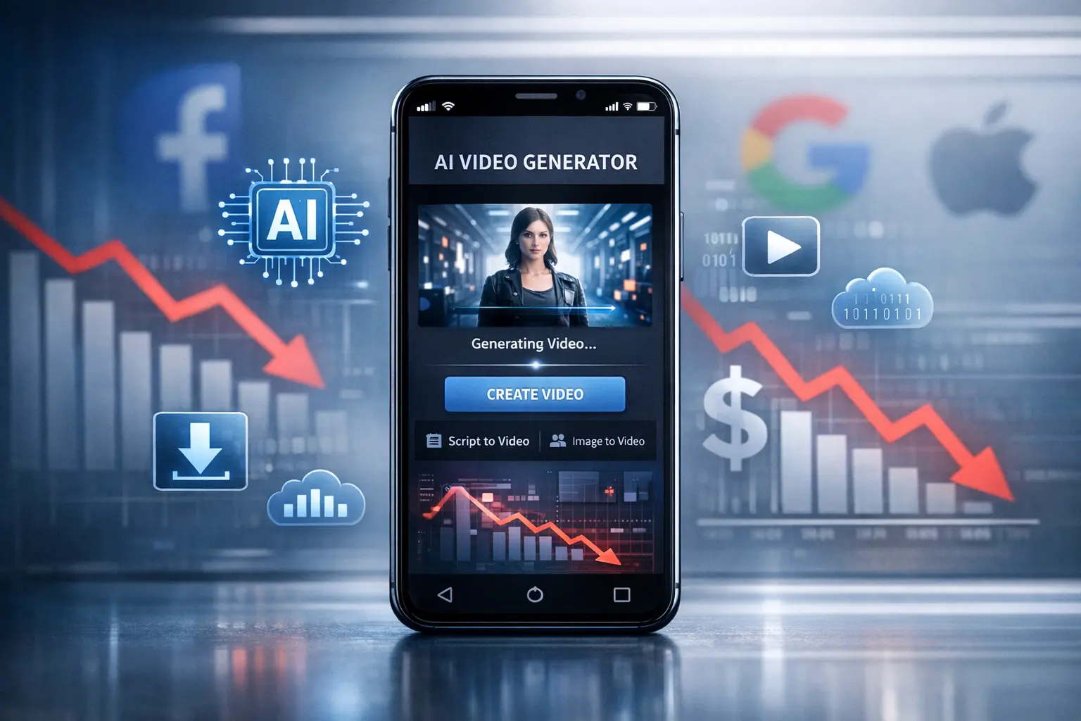 Sora perde fôlego: downloads e faturamento caem e levantam dúvidas sobre o hype da IA generativa