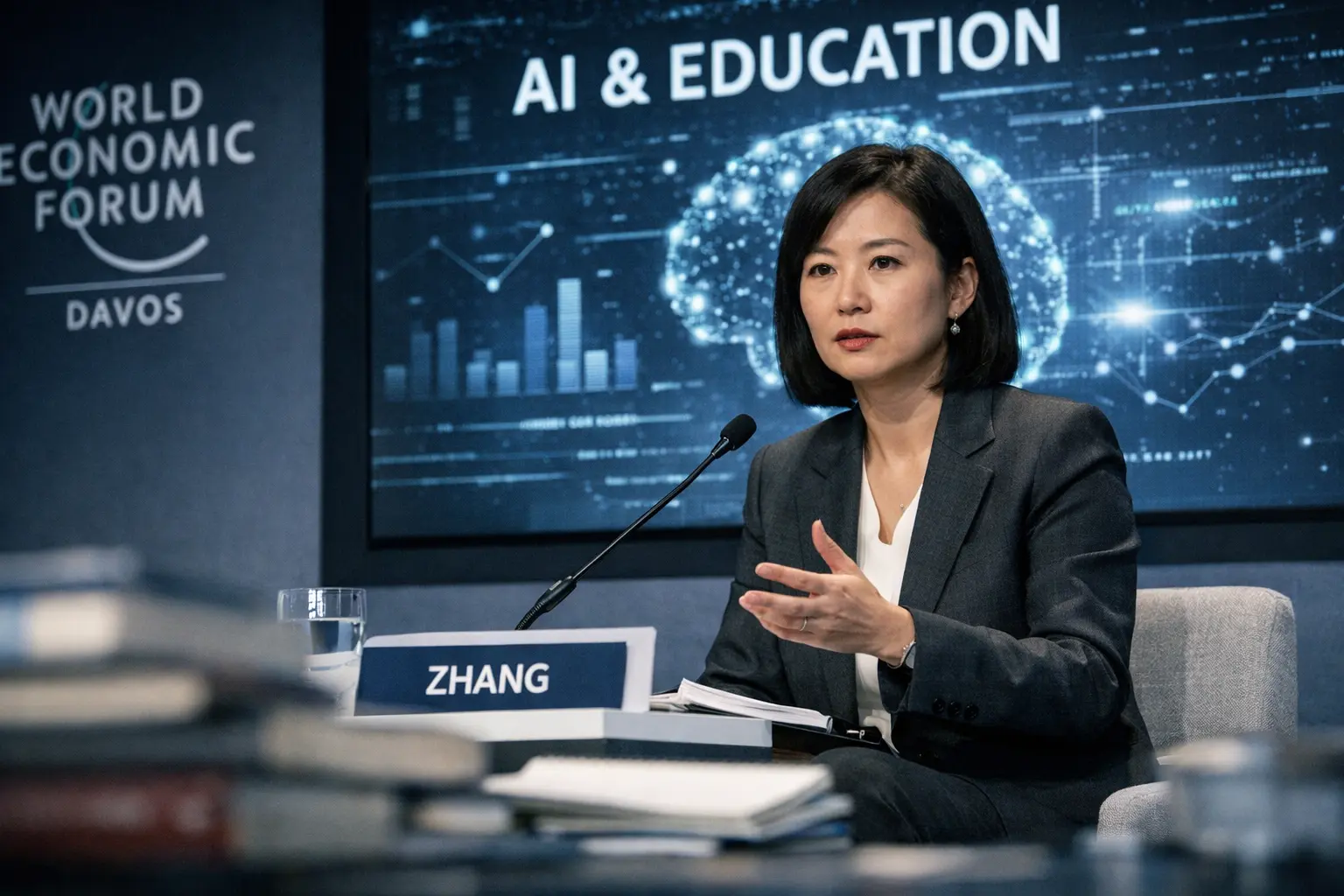 Em Davos, cofundadora da Squirrel AI alerta: IA na educação vive bolha e exige profundidade, não “embrulho” tecnológico