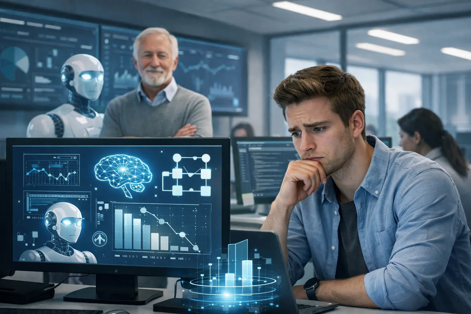 Pesquisa aponta que 27% dos trabalhadores britânicos temem substituição por IA e revela disparidade entre empregadores e empregados sobre os impactos da tecnologia