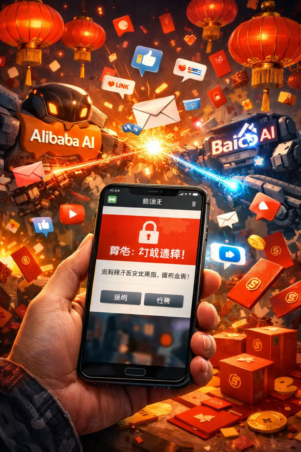 A Guerra das Promoções de IA no Ano Novo Chinês: Desafios com Redes Sociais e Regras de Tráfego