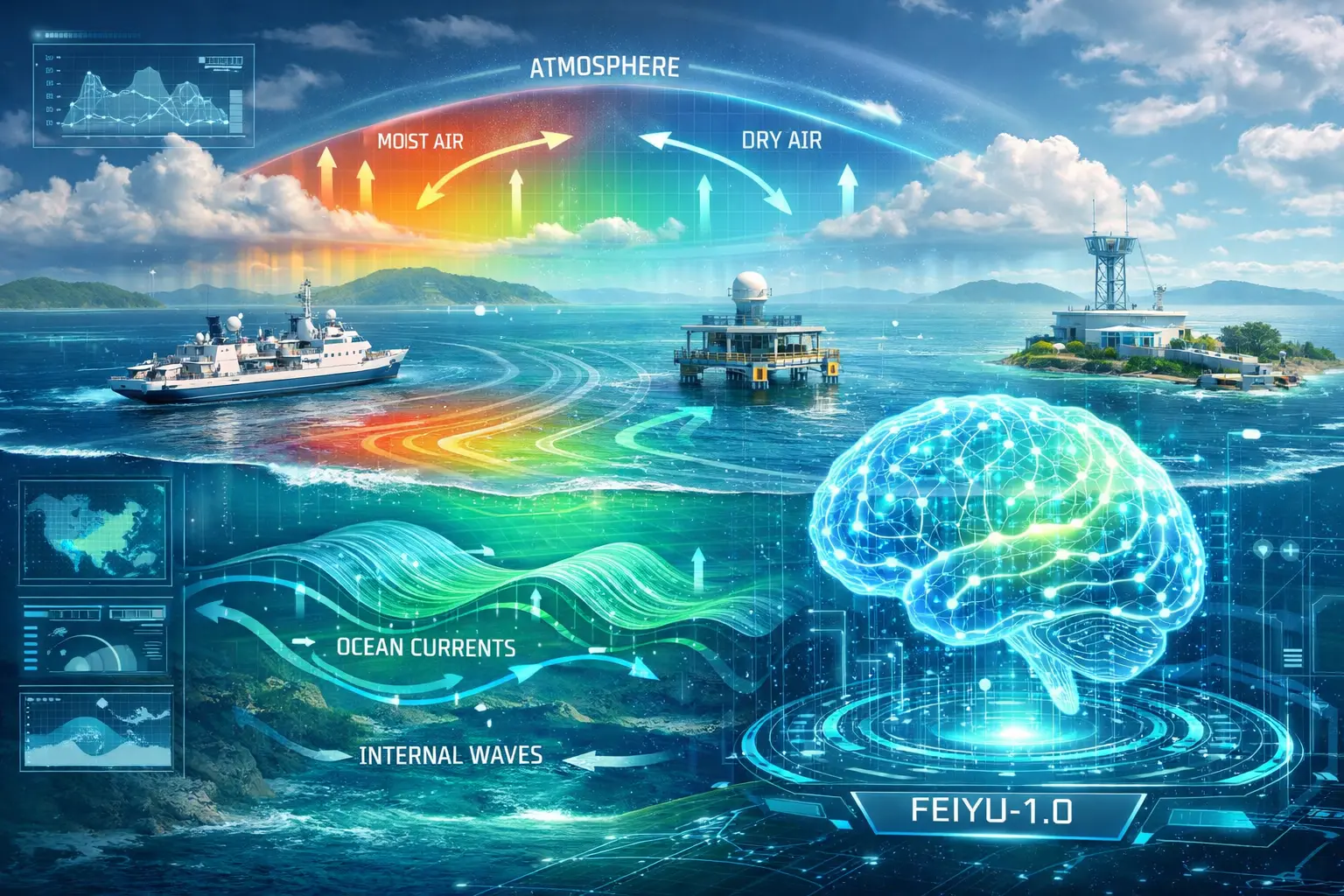 “Feiyu-1.0”: Novo Modelo de IA Revoluciona as Previsões Climáticas no Mar do Sul da China