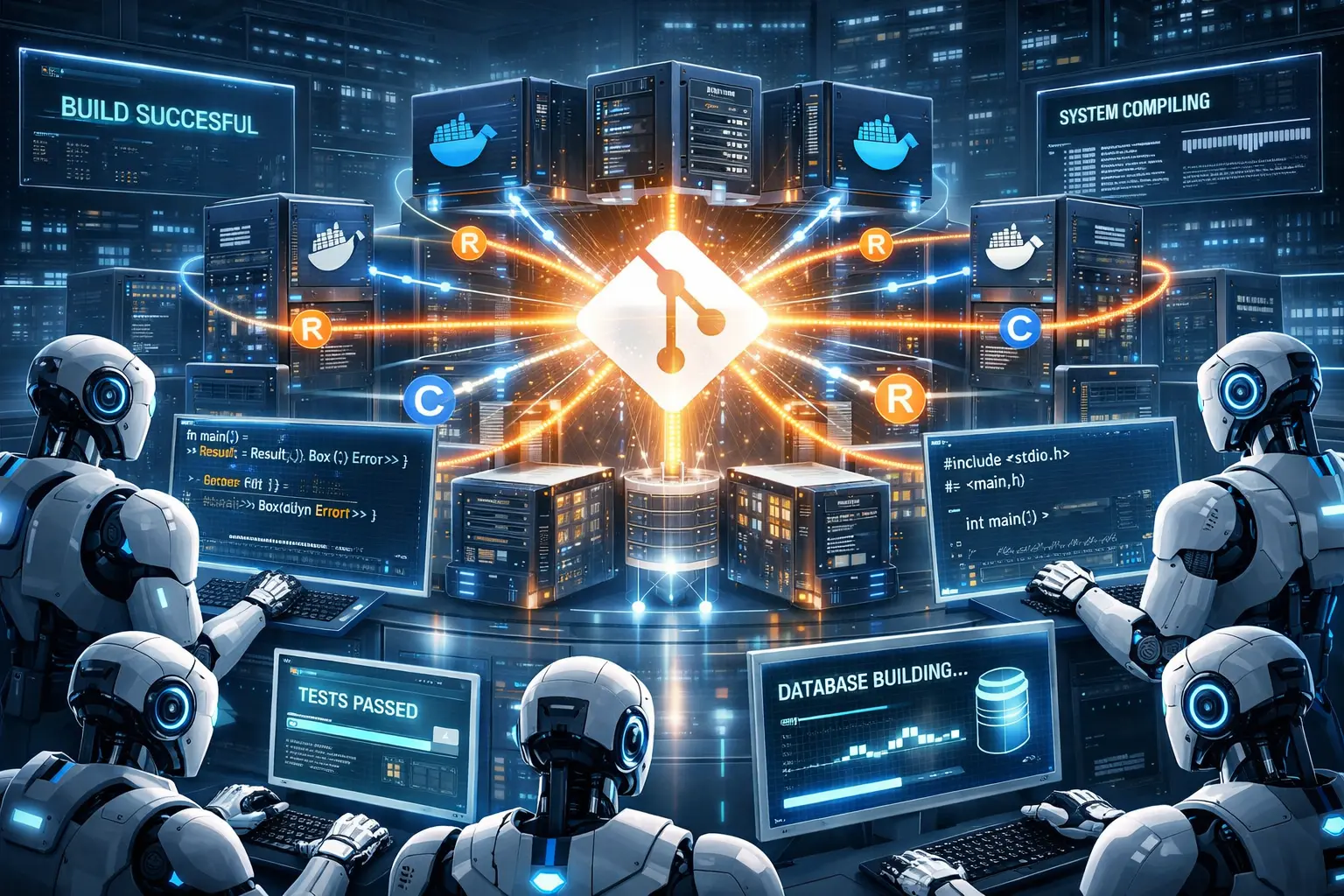 IA Colaborativa Cria Compilador Funcional em Projeto Impressionante com 16 Agentes Autônomos