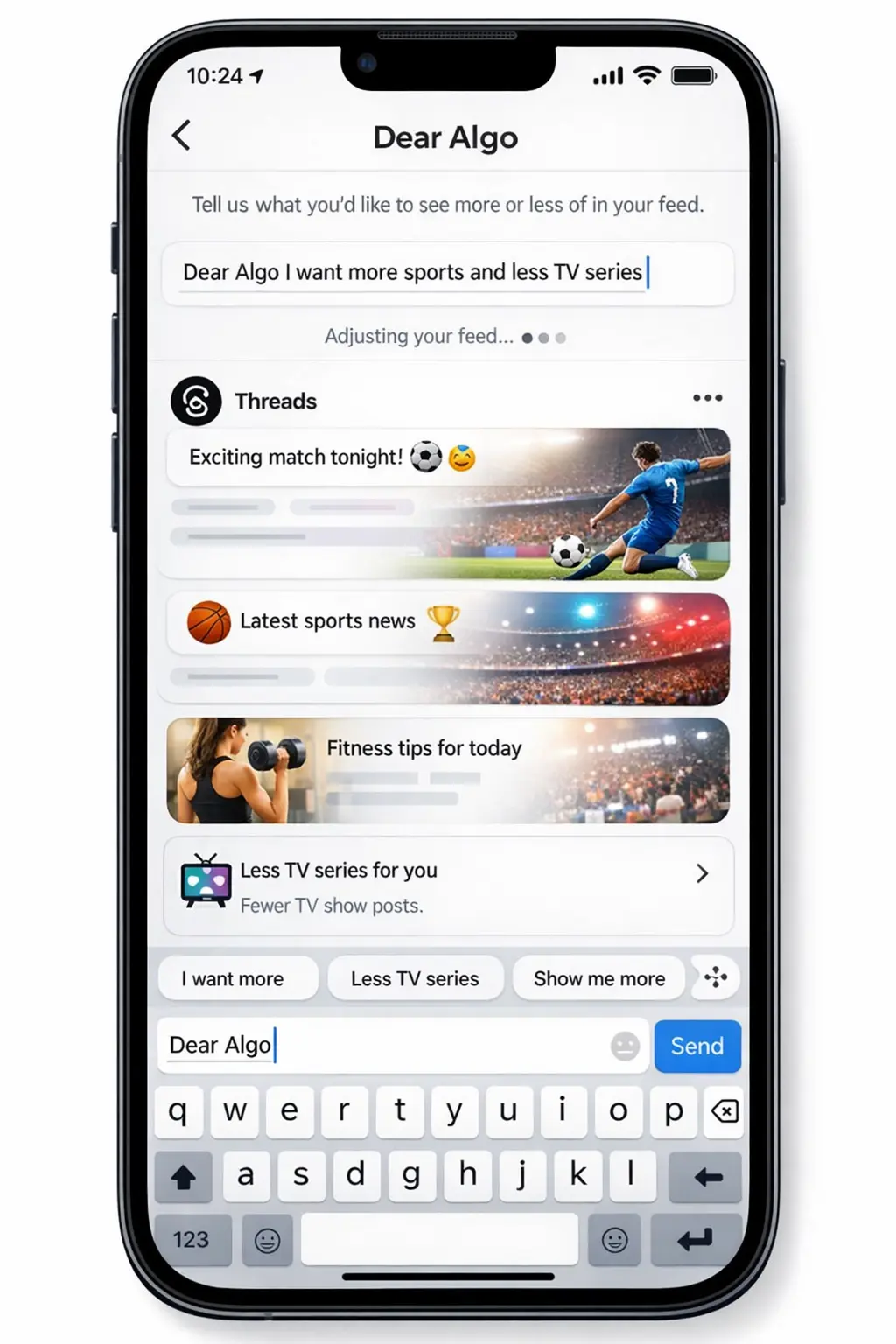 Threads Lança “Dear Algo” e Permite Personalizar o Feed com Controle Direto do Algoritmo