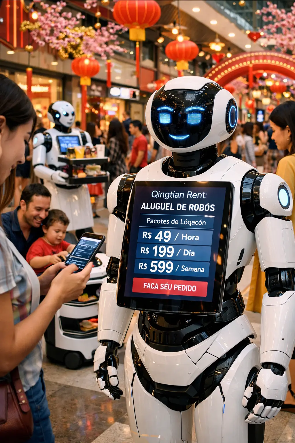 Qingtian Rent dispara no Ano Novo Chinês e acelera expansão nacional com boom na locação de robôs