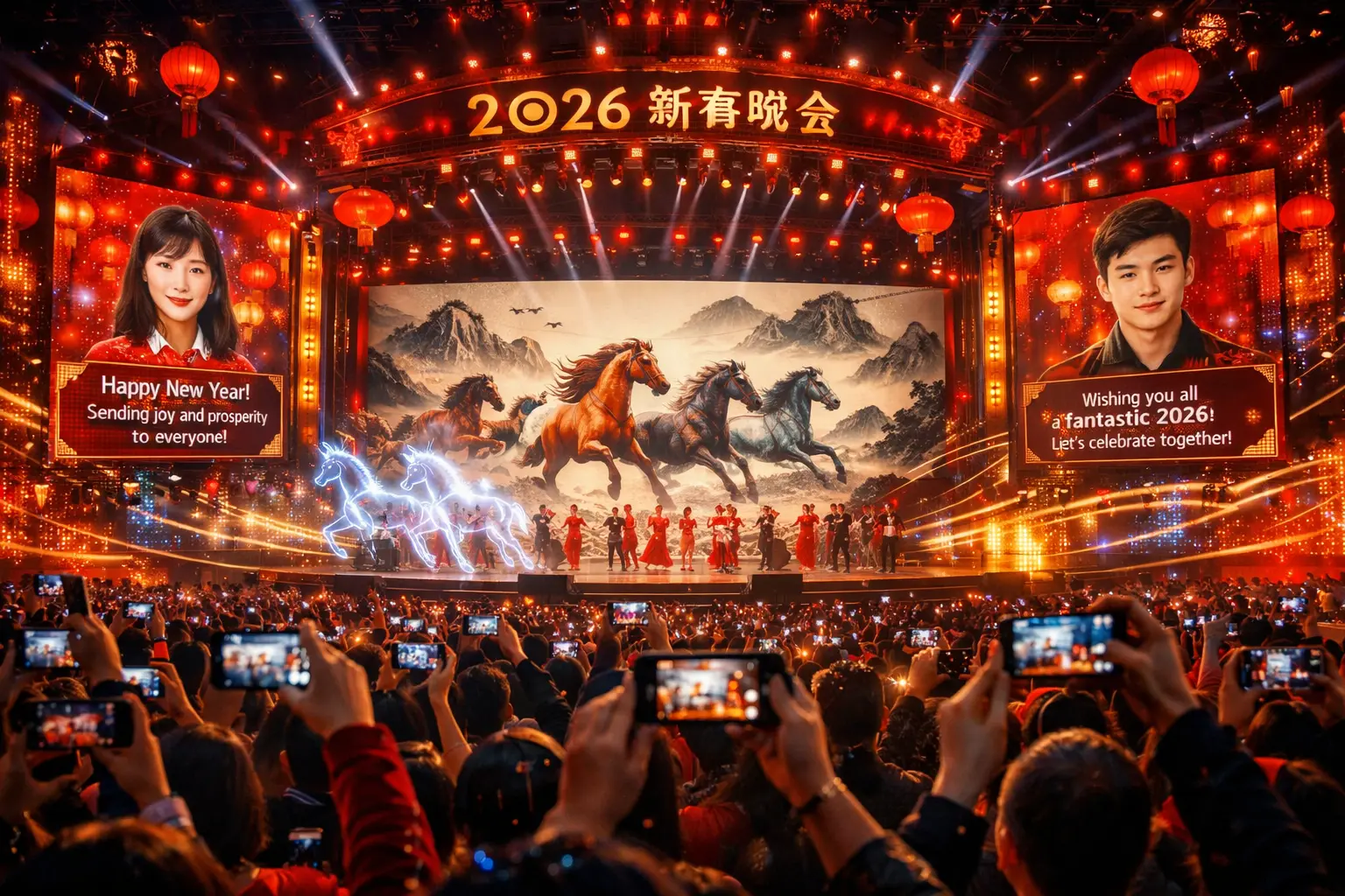 Ano Novo Chinês 2026 entra para a história com 1,9 bilhão de interações e recorde global de IA em tempo real