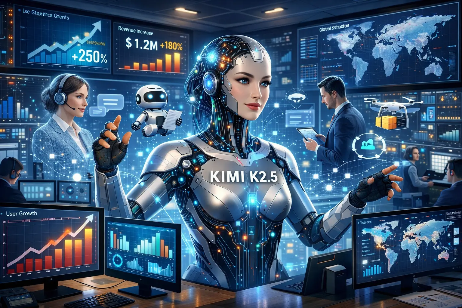 Kimi K2.5 da Moonshot AI Conquista Mercado Global e Se Estabelece como Plataforma de Produtividade Inteligente