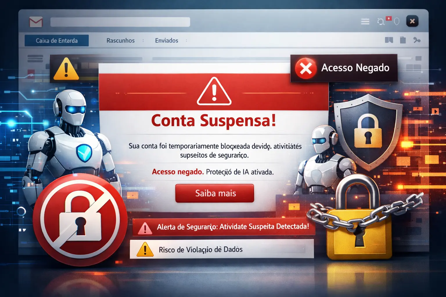 Automação de IA em E-mails: O Perigo dos Bloqueios de Conta e Como Se Proteger