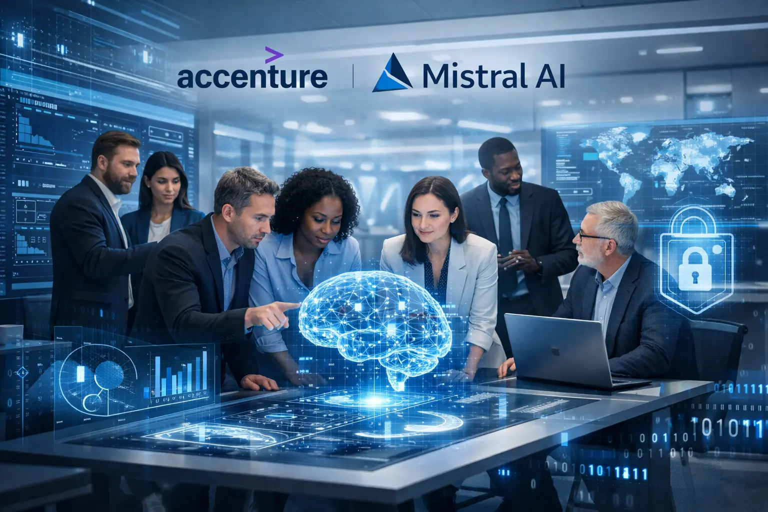 Accenture e Mistral AI Unem Forças para Criar Soluções de IA Sob Medida e Seguras para Empresas Européias