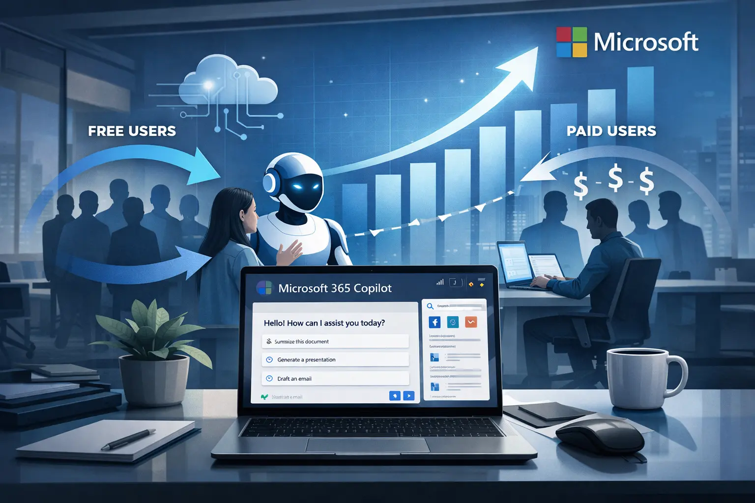 Copilot cresce, mas não convence o bolso: o dilema bilionário da IA da Microsoft