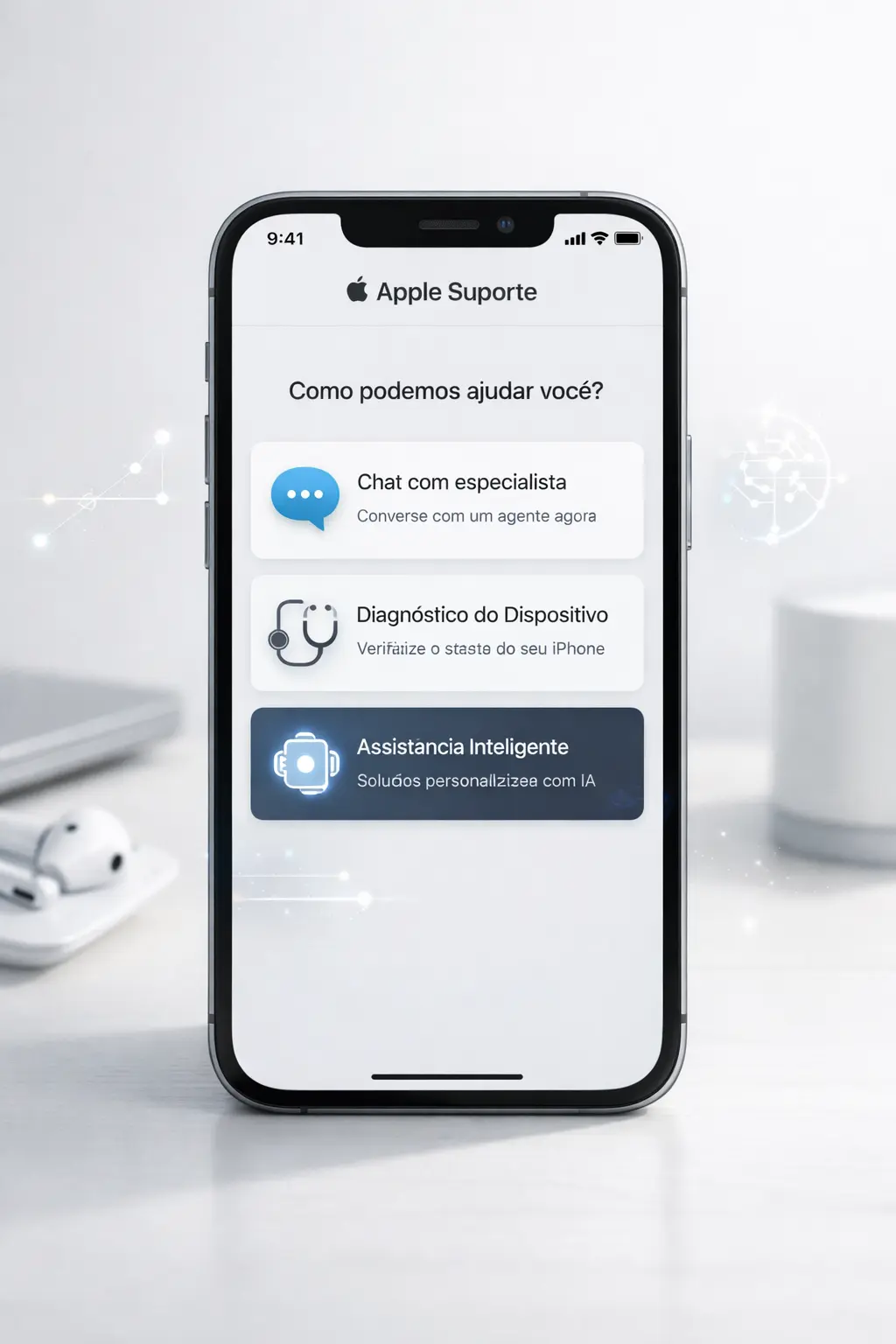Apple Suporte 5.12: IA entra oficialmente no atendimento ao cliente e diagnostica dispositivos diretamente no app