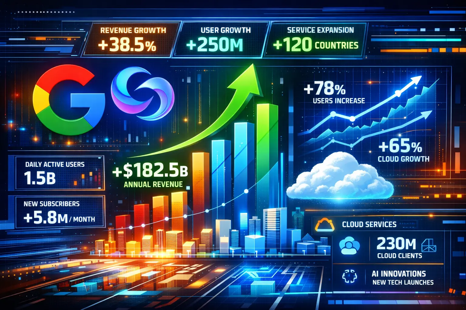 Google supera expectativas e alcança crescimento impressionante com soluções inovadoras e expansão no mercado de internet e nuvem