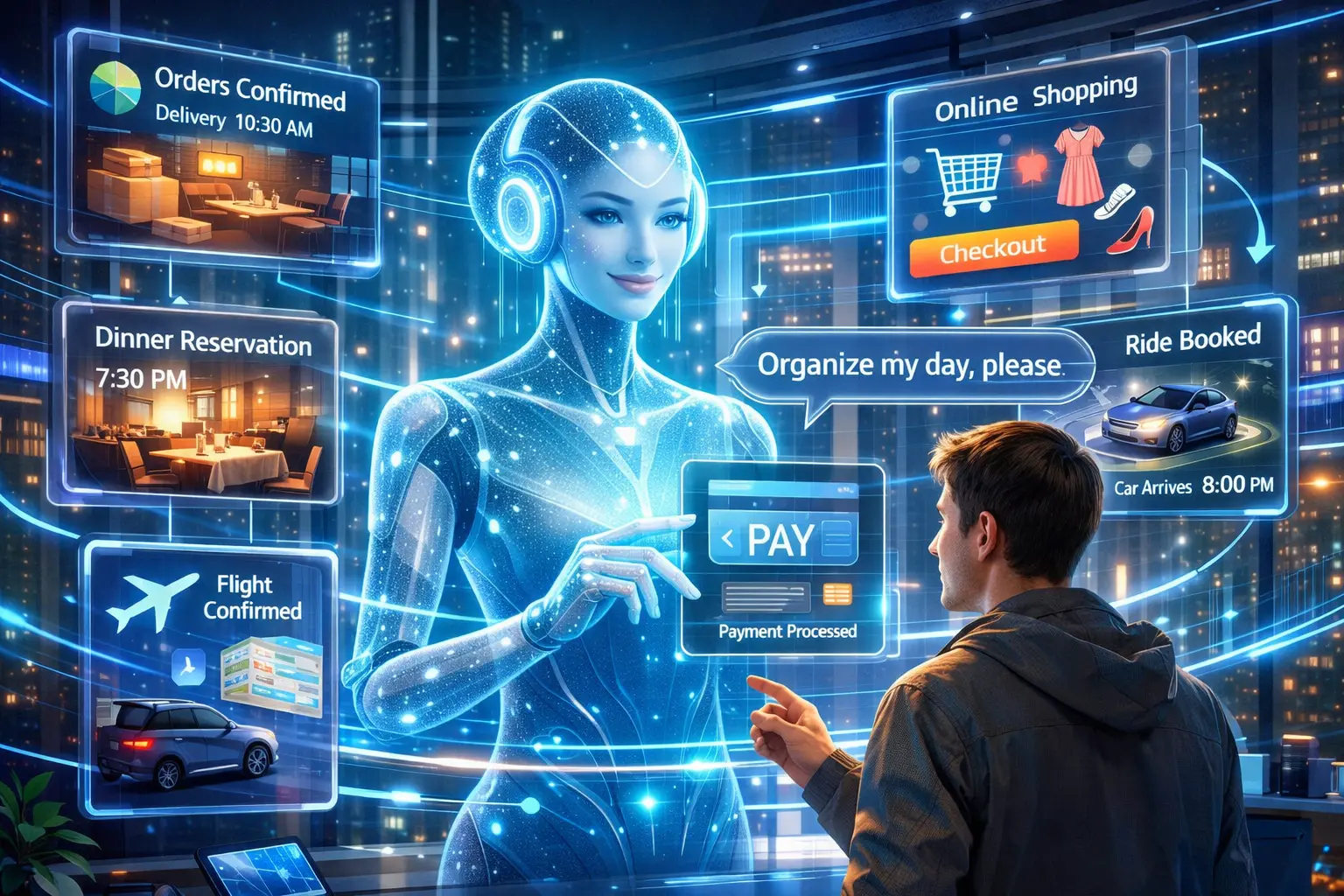 A nova corrida da IA em 2026: assistentes inteligentes que executam tarefas e transformam serviços digitais