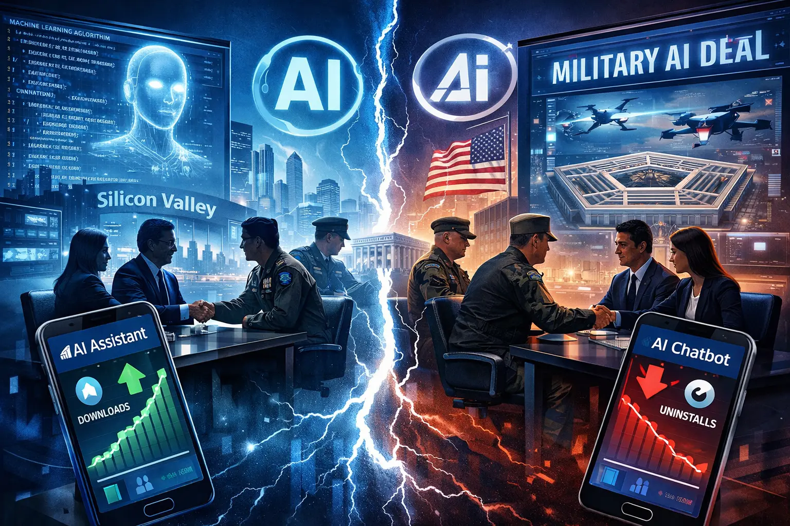 Parceria da OpenAI com o Pentágono provoca reação de usuários, impulsiona rival Anthropic e acende debate sobre IA militar nos EUA