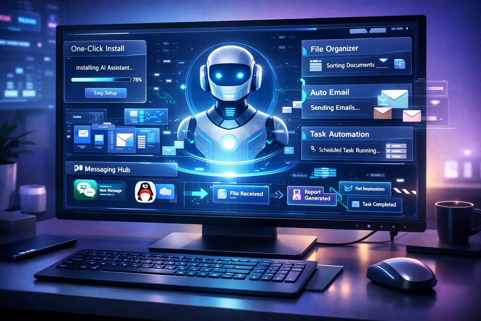 Tencent testa QClaw: ferramenta de um clique pode popularizar agentes de IA no computador e integrá-los ao WeChat e QQ