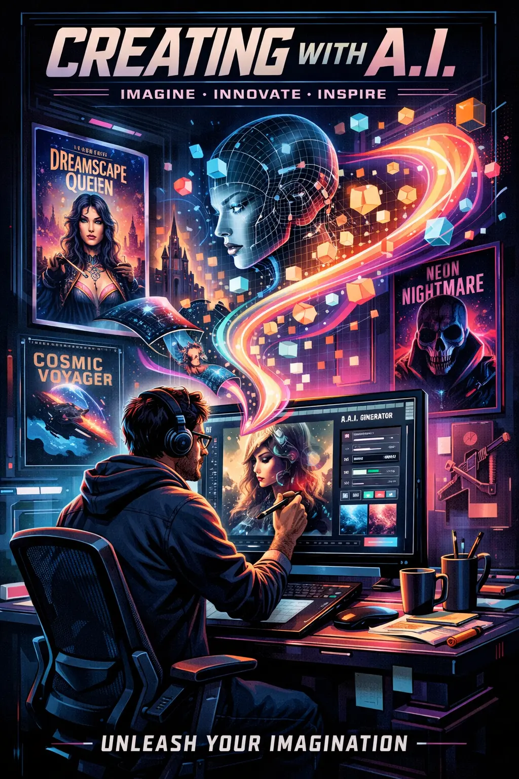 Nova ferramenta de IA cria pôsteres, capas de livros e artes profissionais a partir de uma simples descrição