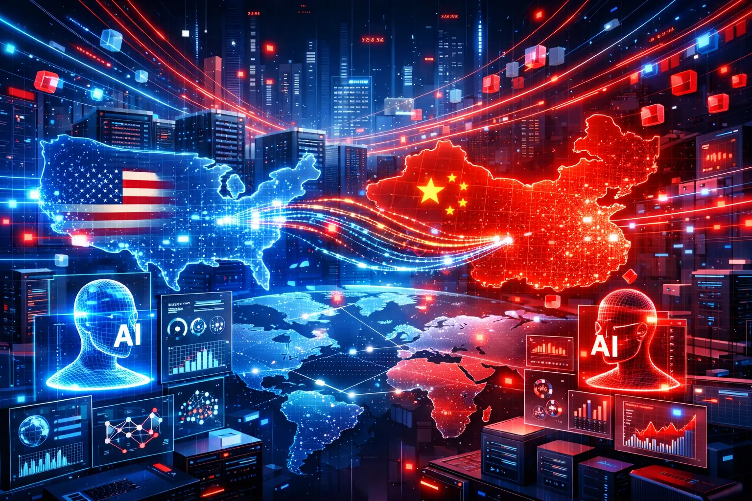 Modelos de IA da China disparam em uso e já superam os EUA em volume global de tokens