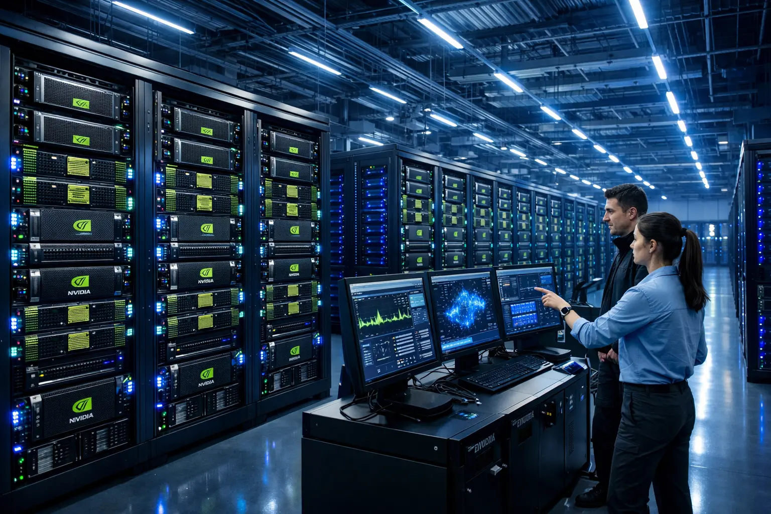 Startup de IA Nscale levanta US$ 2 bilhões, atinge US$ 14,6 bi e aposta em mega data centers com GPUs da Nvidia