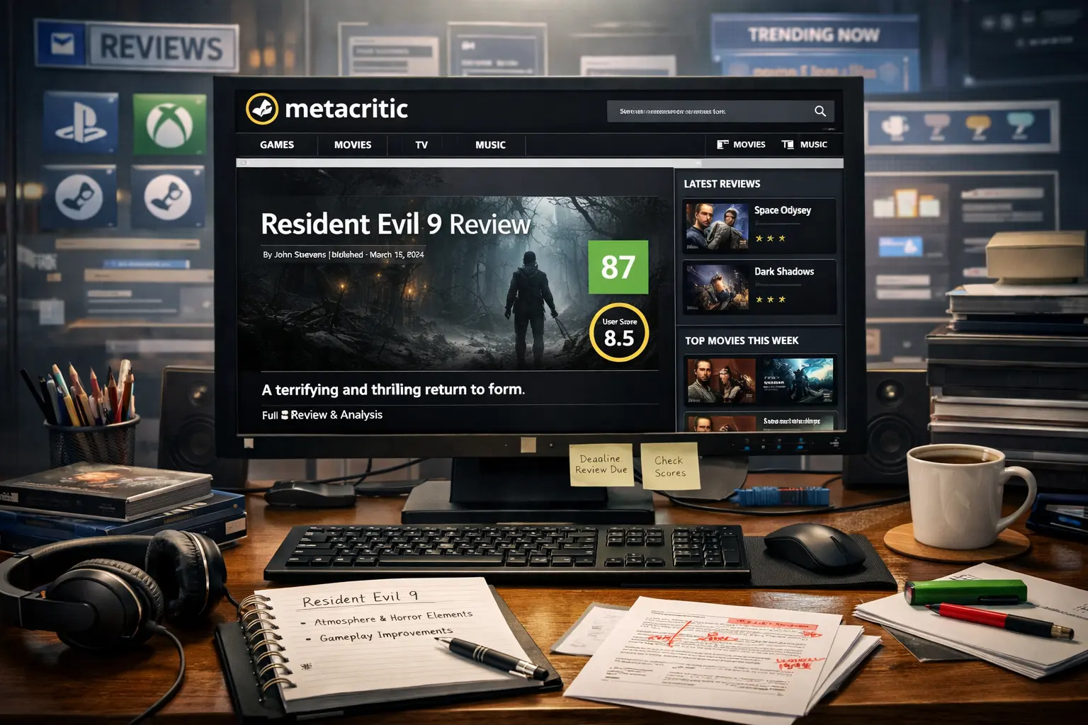 Metacritic Reforça Política Contra Conteúdo Automatizado e Defende Críticas Humanas Autênticas