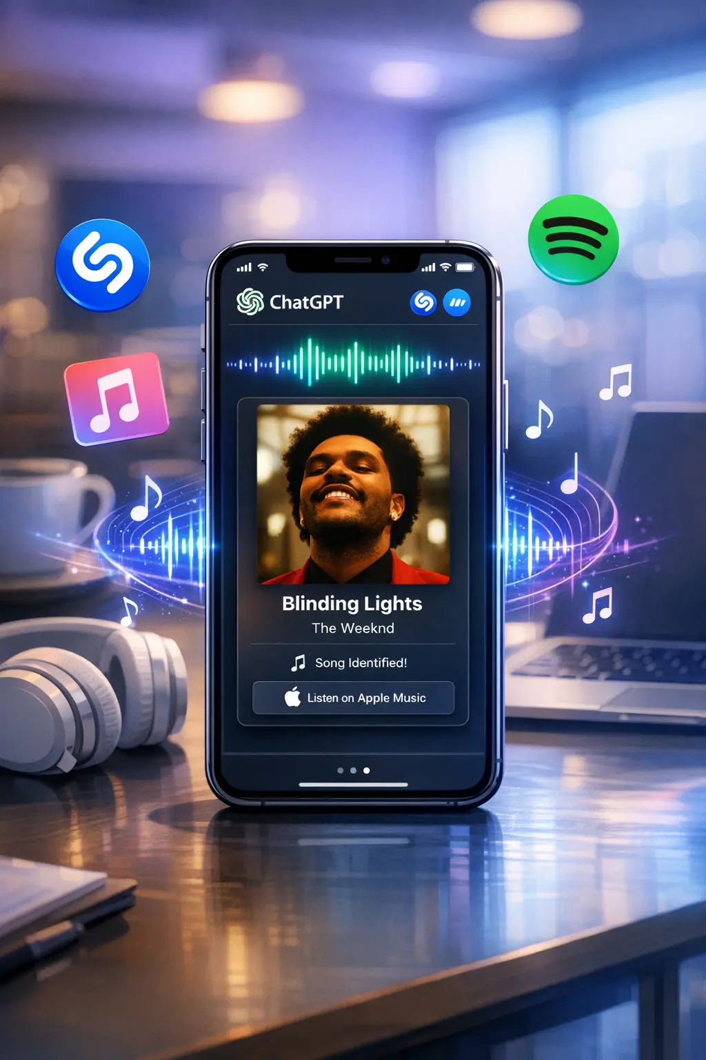 ChatGPT integra Shazam em 2026 e passa a identificar músicas diretamente no chat