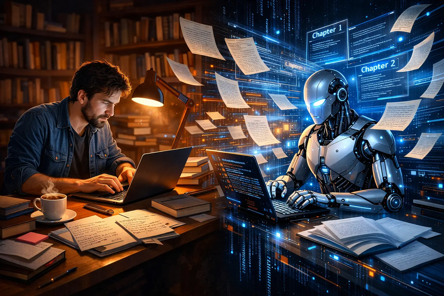 IA desafia escritores humanos e transforma a literatura online em 2026