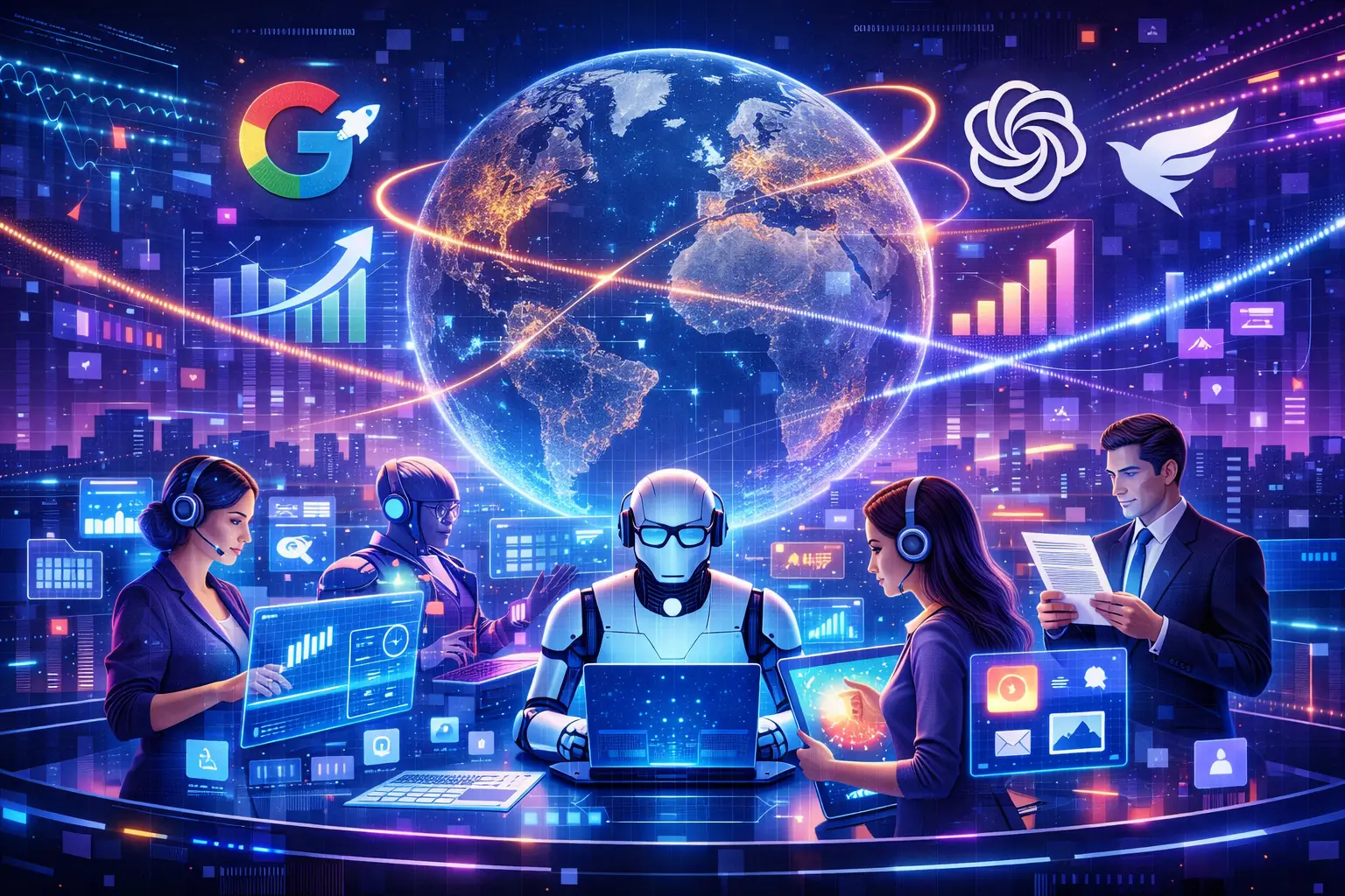 Mercado global de IA entra em nova fase: agentes inteligentes acirram disputa entre gigantes da tecnologia