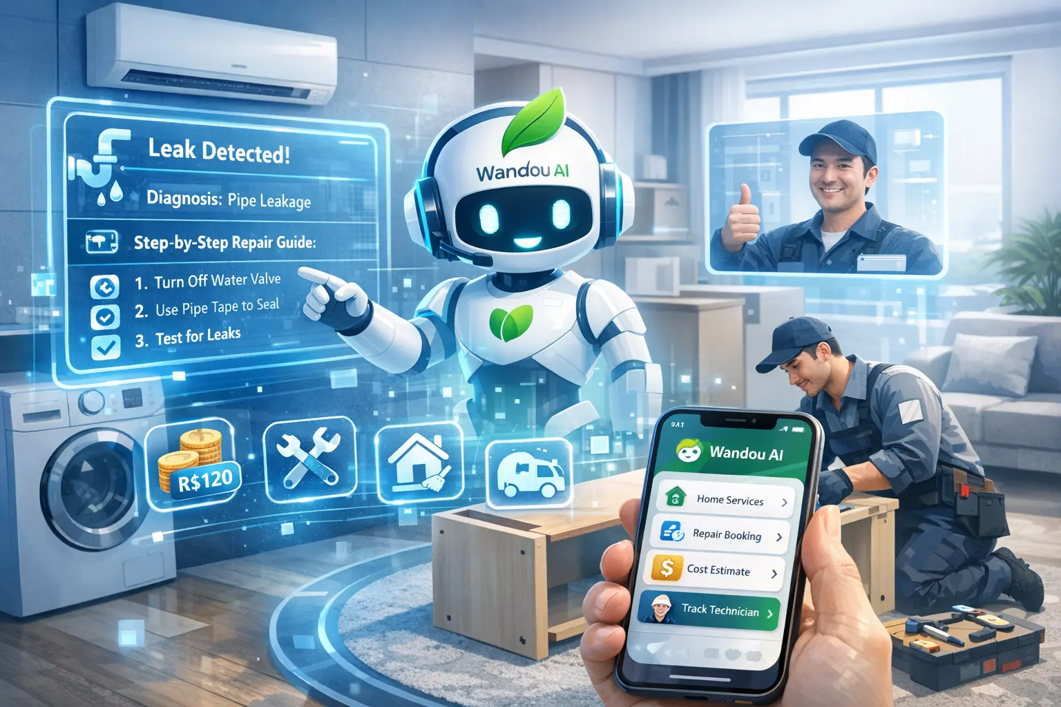 Wandou AI: a nova inteligência artificial que quer revolucionar os serviços domésticos com preços transparentes e diagnósticos inteligentes