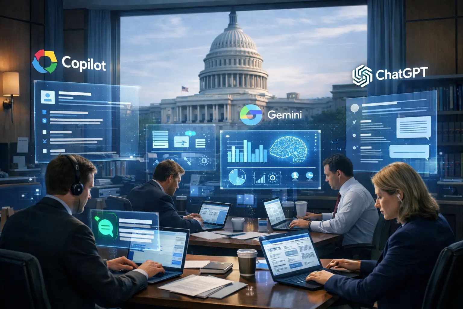 Senado dos EUA aprova uso oficial de ChatGPT, Gemini e Copilot no trabalho legislativo