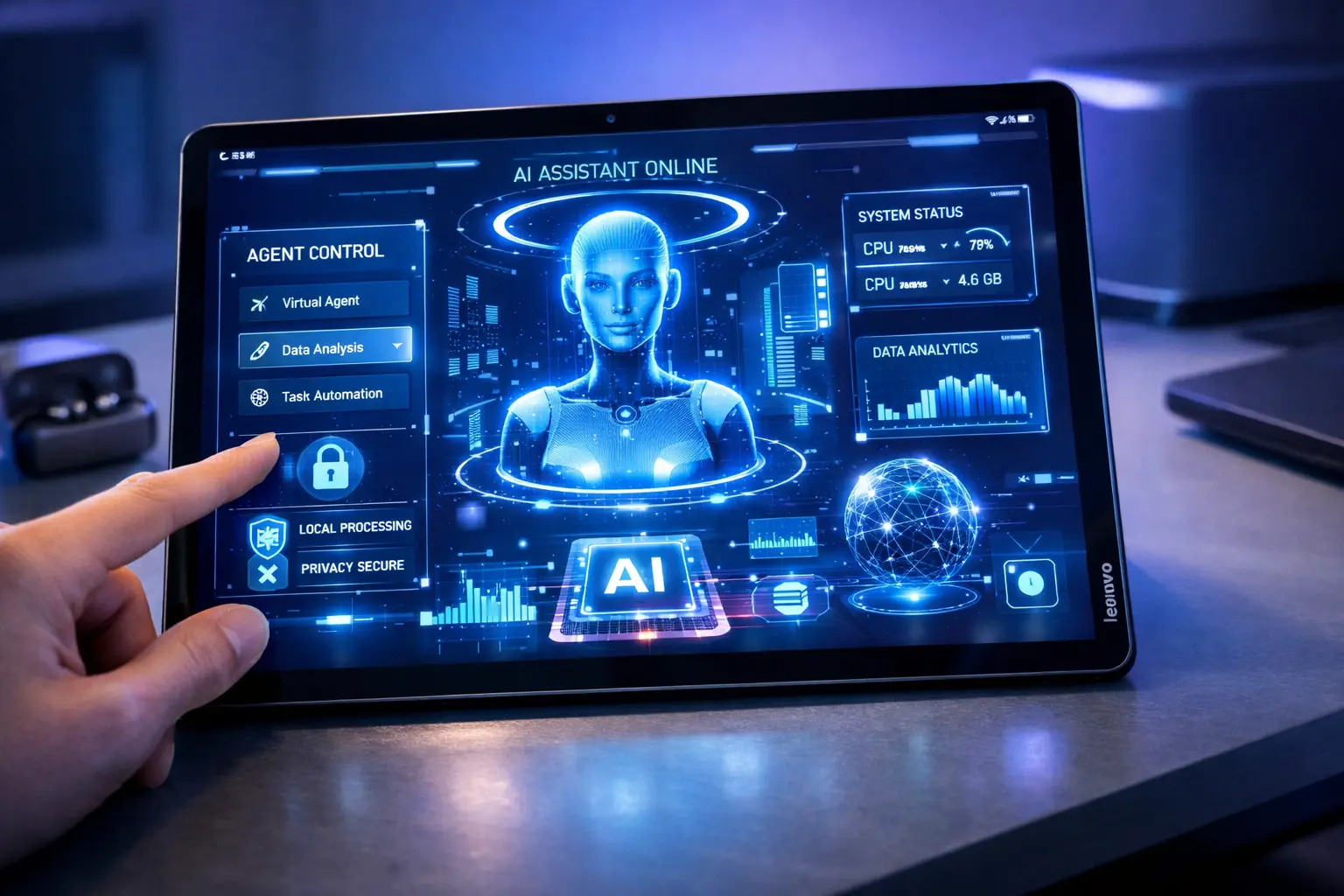 Lenovo leva IA local para tablets com OpenClaw e instalação em um clique