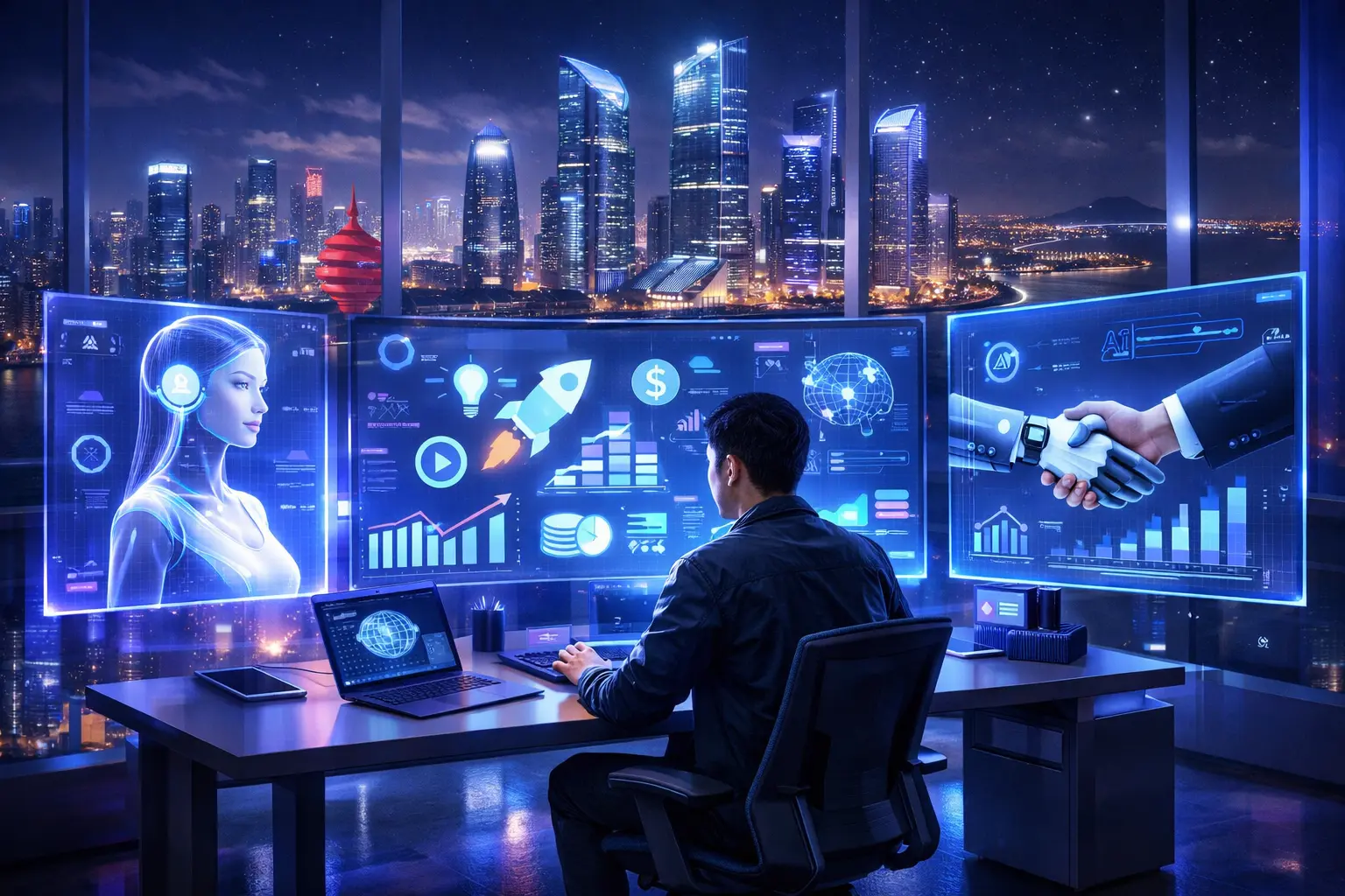 Qingdao cria fundo inovador para impulsionar startups de “uma pessoa com IA” e aposta no futuro do empreendedorismo digital