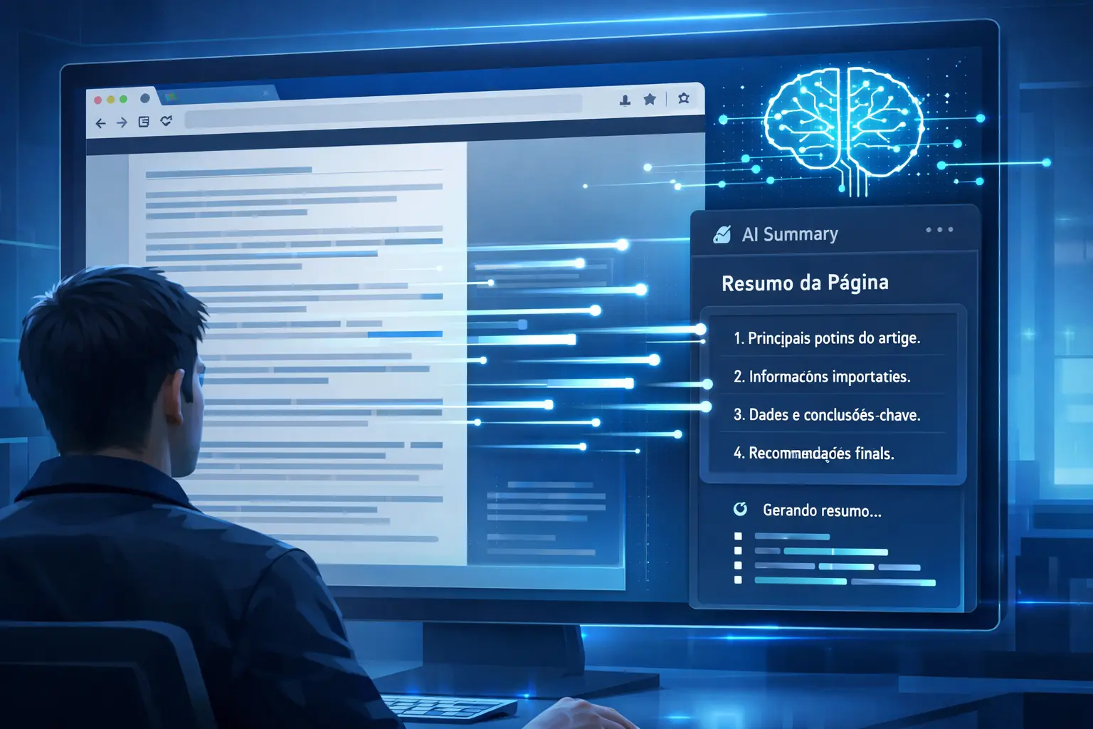 AI Page Summarizer: a extensão para Edge que usa IA para resumir qualquer página da web em segundos