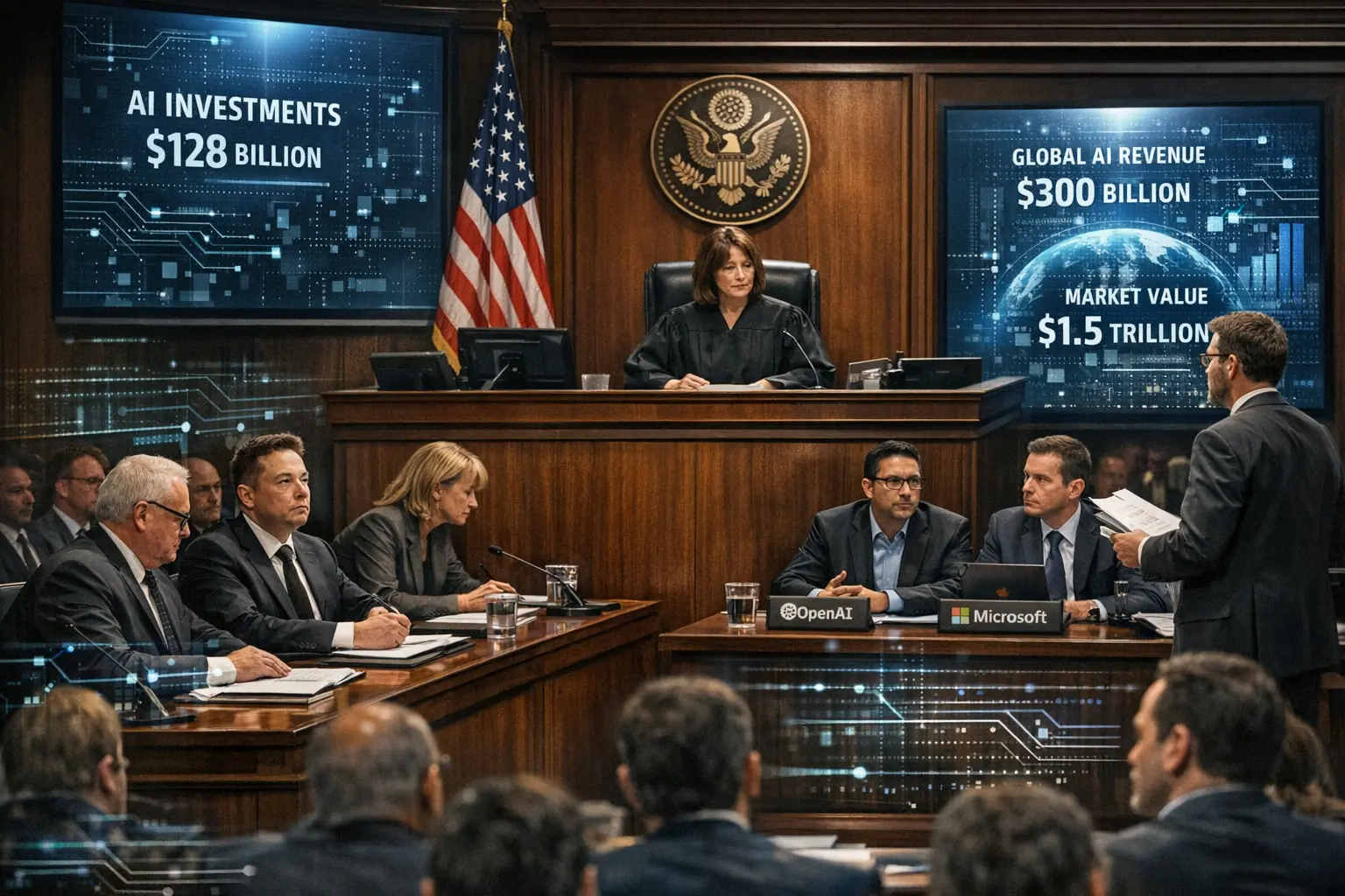 Processo bilionário de Musk contra OpenAI e Microsoft vai a julgamento em abril de 2026 e pode expor bastidores da indústria de IA