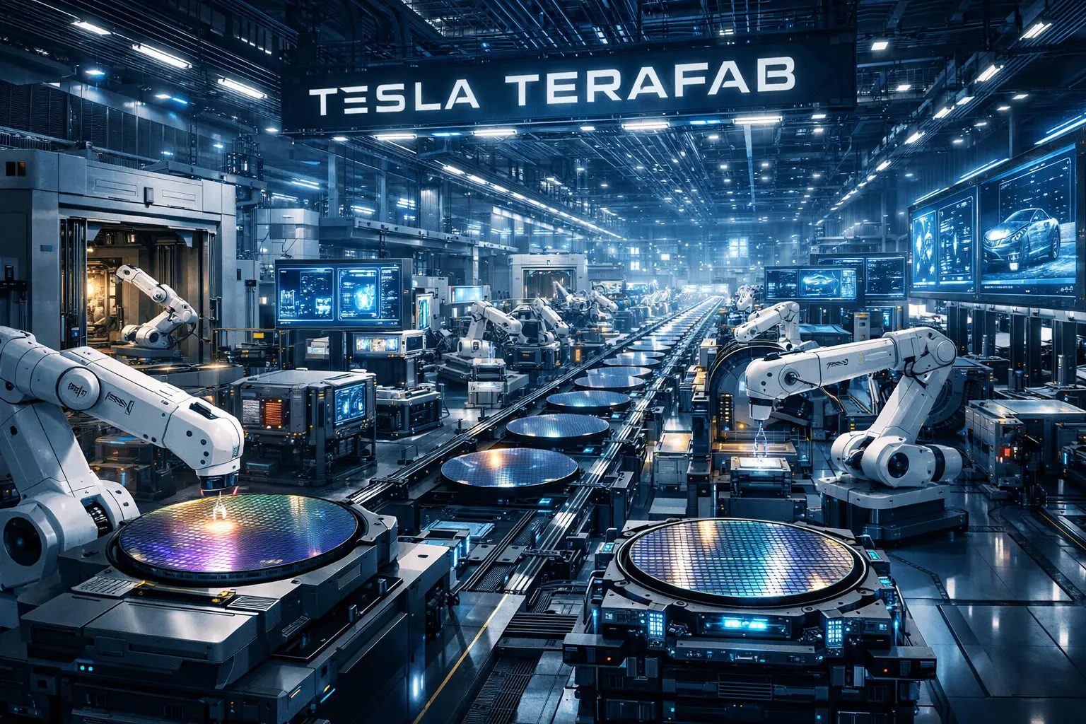 Tesla anuncia Terafab: nova megafábrica para produzir chips de IA e impulsionar a direção autônoma