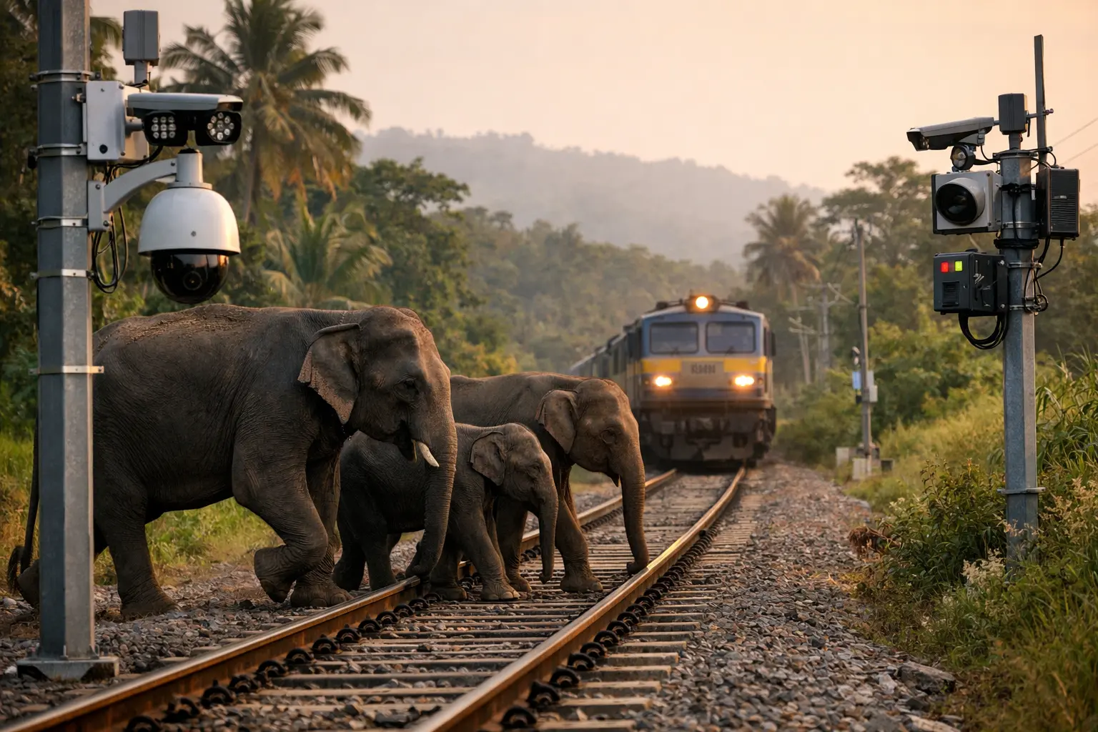 Índia usa inteligência artificial para detectar elefantes perto das ferrovias e prevenir acidentes com trens