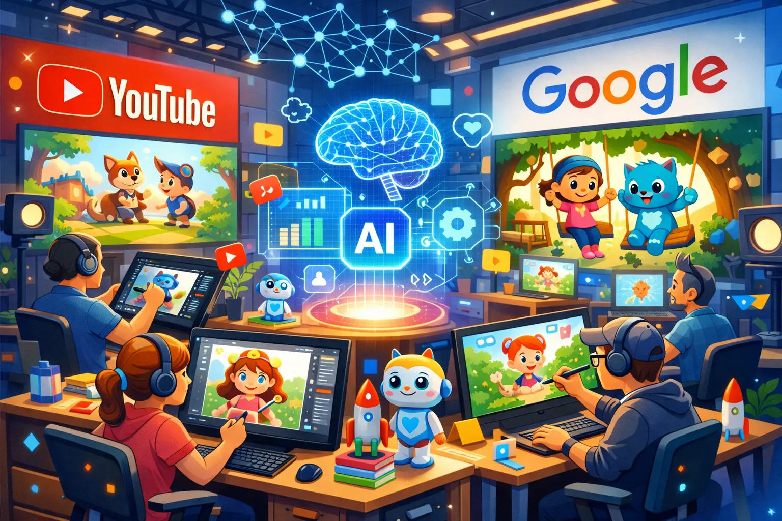 Google investe na Animaj para combater o “lixo de IA” e elevar a qualidade do conteúdo infantil no YouTube