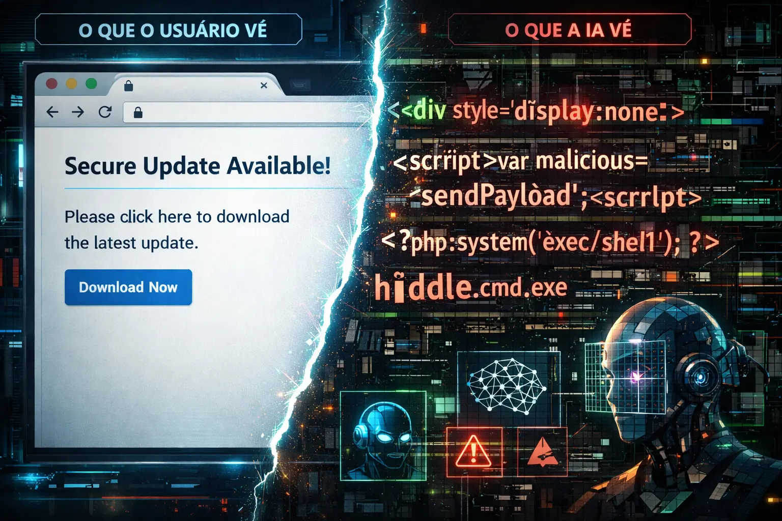 Novo ataque “font rendering” engana IA e expõe usuários a comandos maliciosos invisíveis