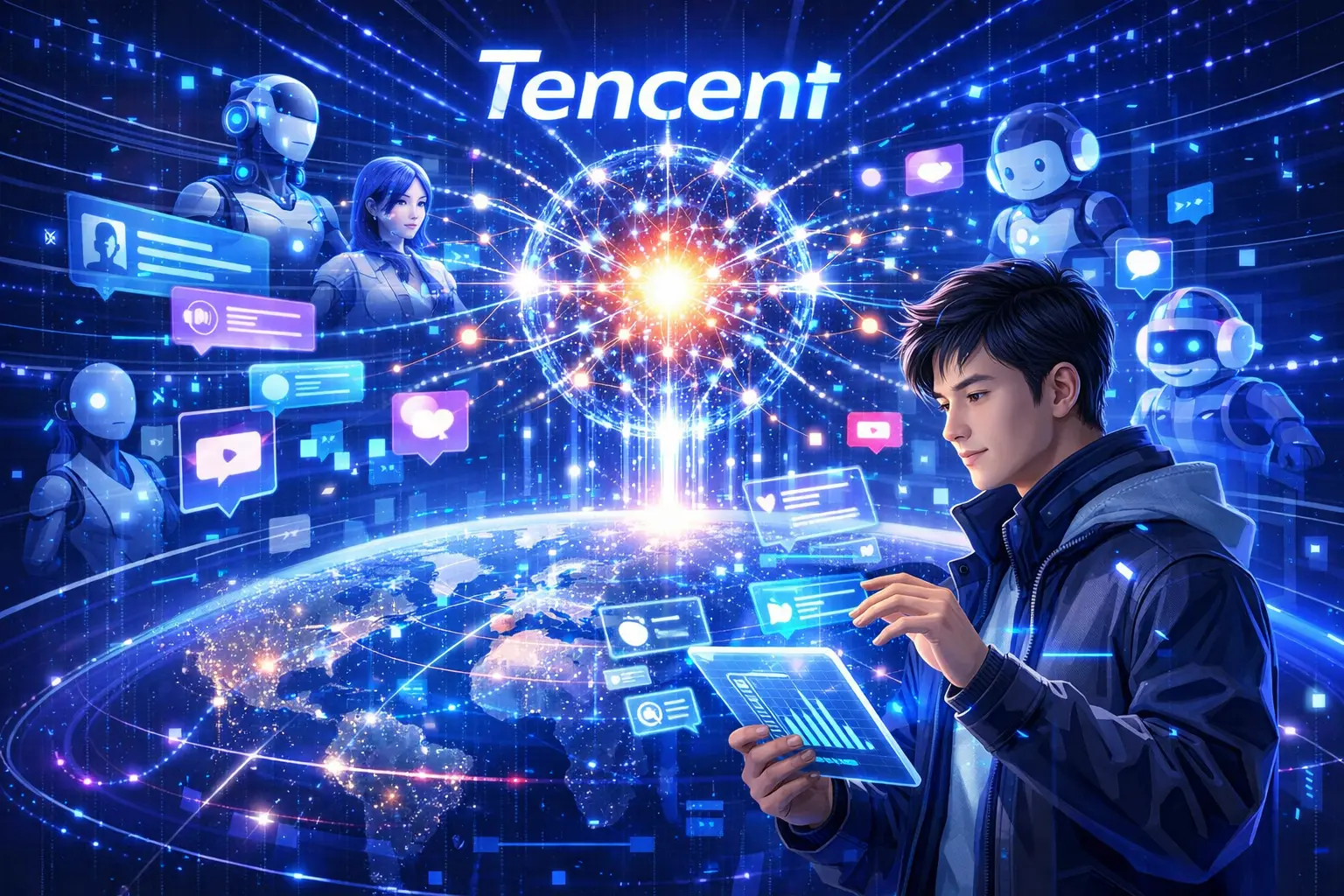 Tencent acelera na corrida da IA com Hunyuan 3.0 e aposta em ecossistema de agentes inteligentes
