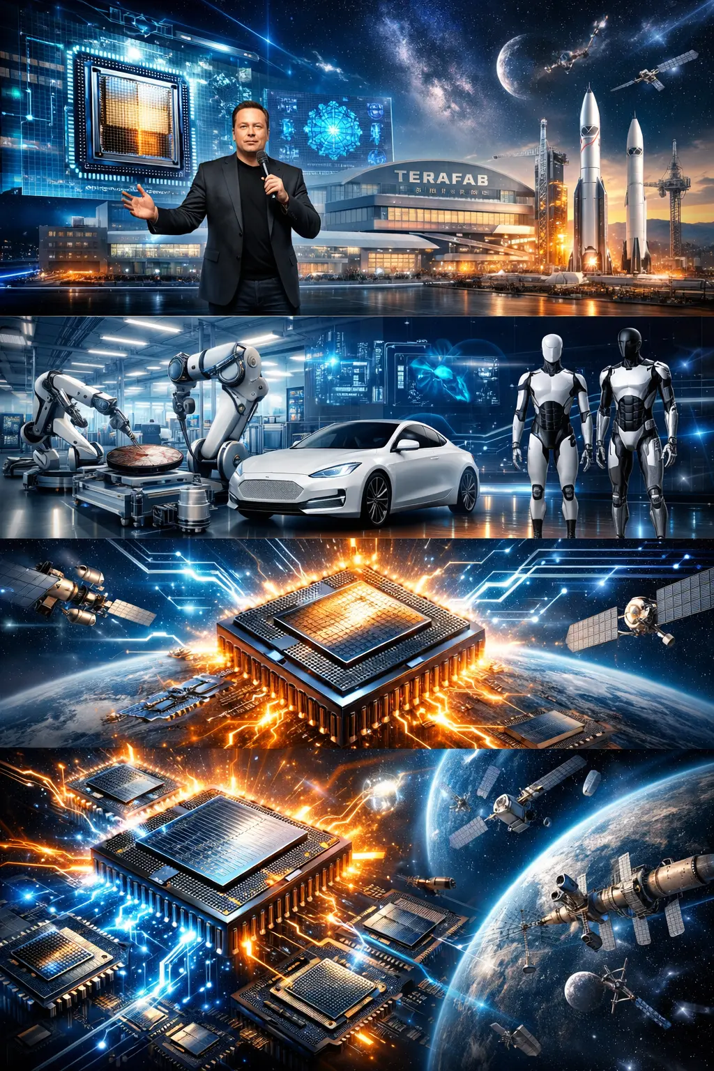 Musk propõe “Terafab” para produzir chips e reduzir dependência externa em IA e robótica