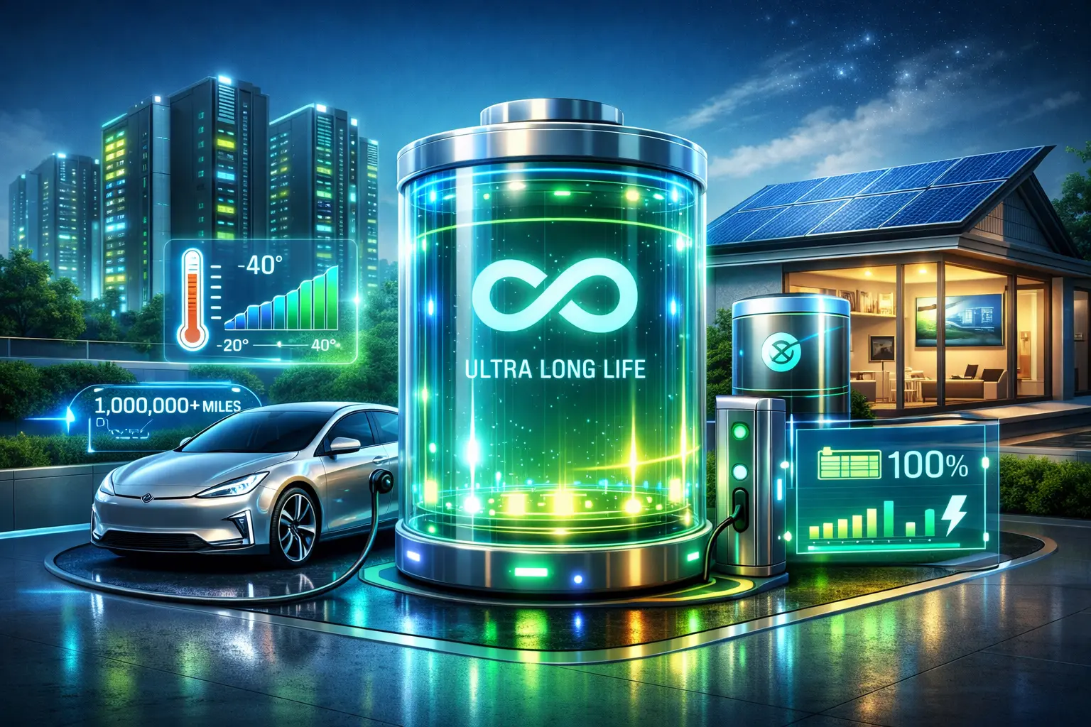 Bateria que pode durar até 500 anos? Estudo revela revolução silenciosa na energia e nos carros elétricos