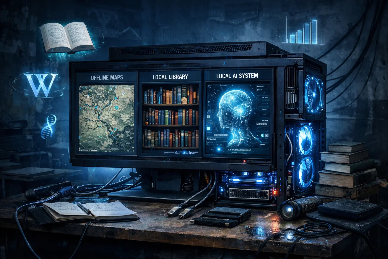 N.O.M.A.D.: o “kit de sobrevivência digital” que leva internet, conhecimento e IA para o modo offline