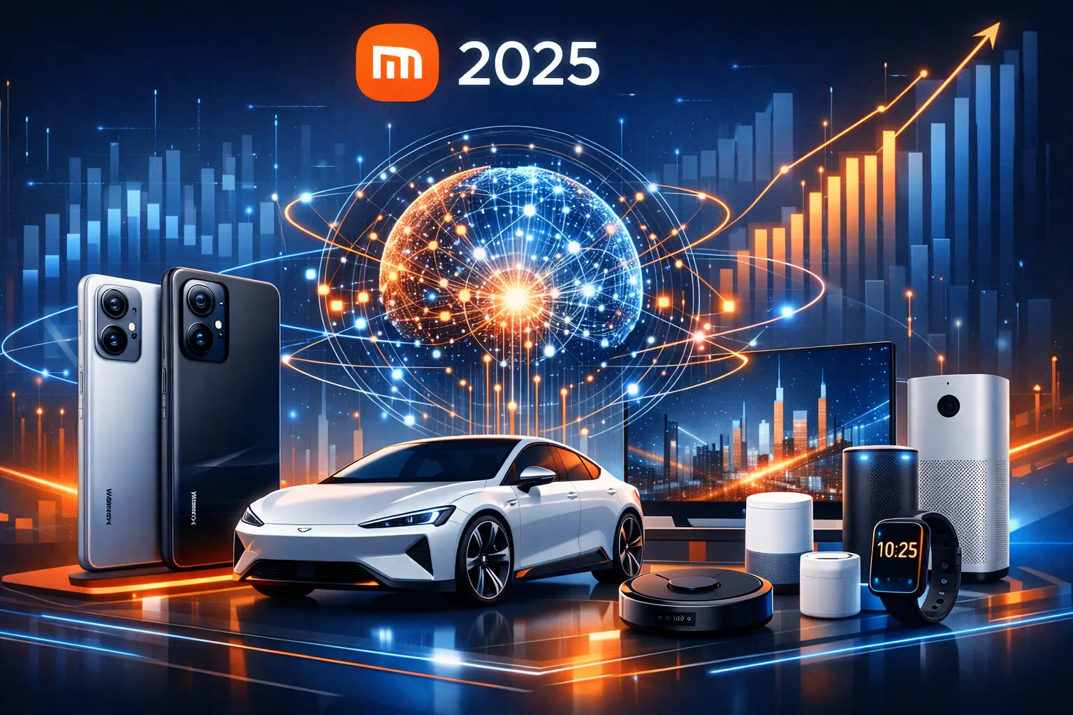 Xiaomi dispara em 2025 com lucro em alta e aposta bilionária em IA e carros elétricos