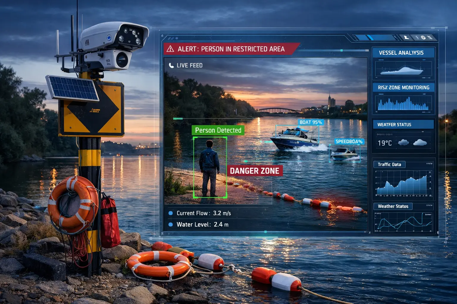 IA cria “sentinela digital” 24h para proteger áreas fluviais e revolucionar a segurança pública