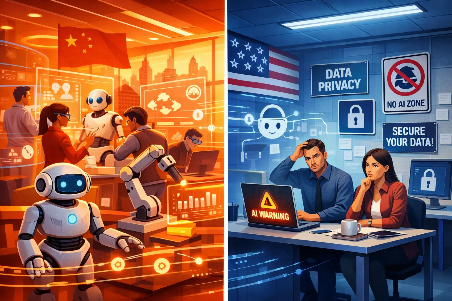 China vs. EUA: o choque cultural que está redefinindo o futuro da inteligência artificial