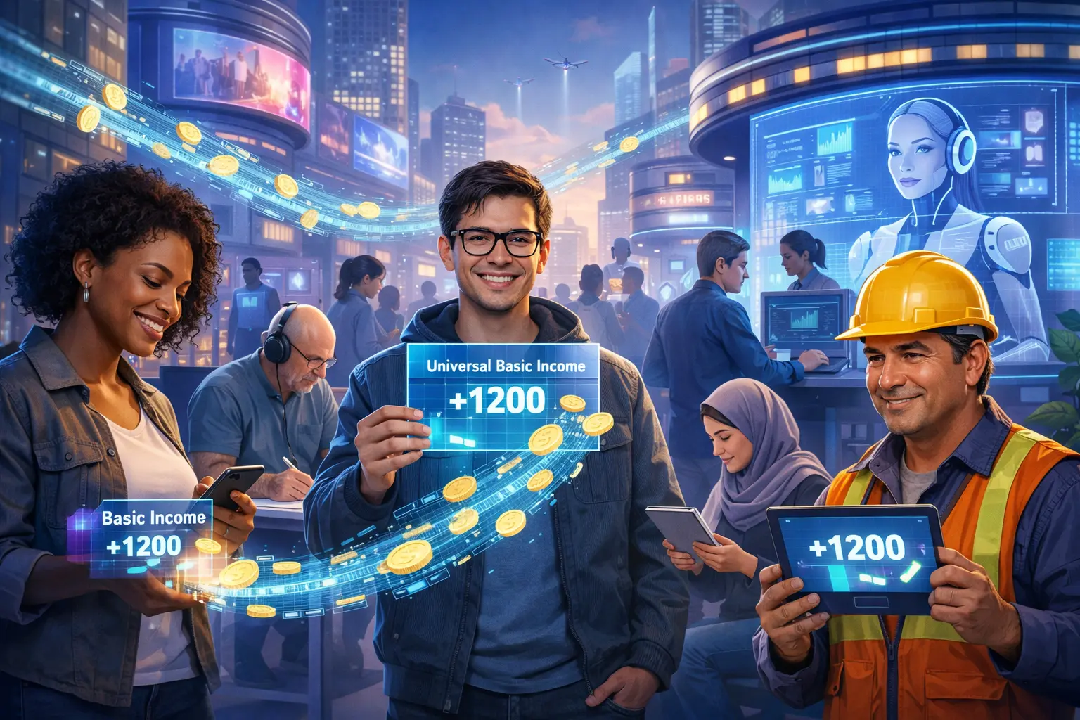 Renda básica da IA já é realidade: experimento testa apoio a trabalhadores impactados pela automação