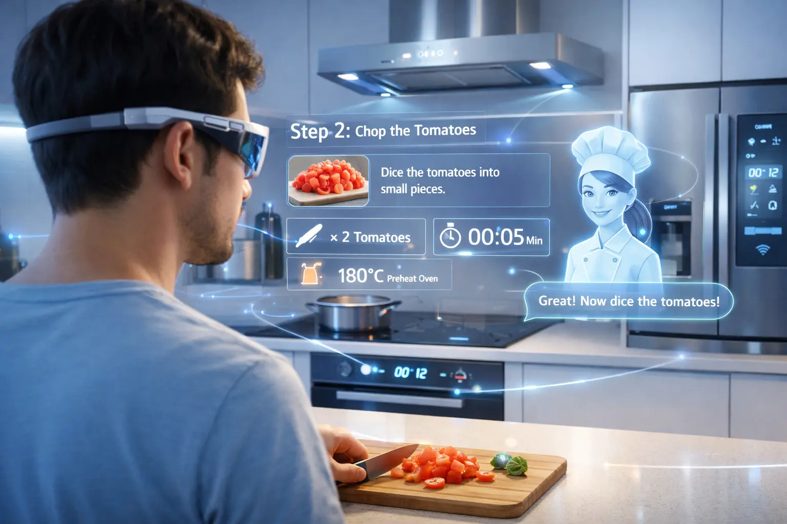 Óculos com IA transformam a cozinha em um assistente inteligente e personalizado