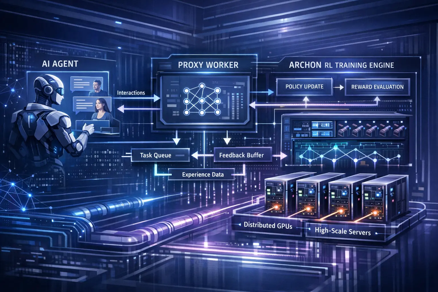 AReaL v1.0: framework open source permite treinar agentes de IA com RL apenas mudando a API, sem alterar o código